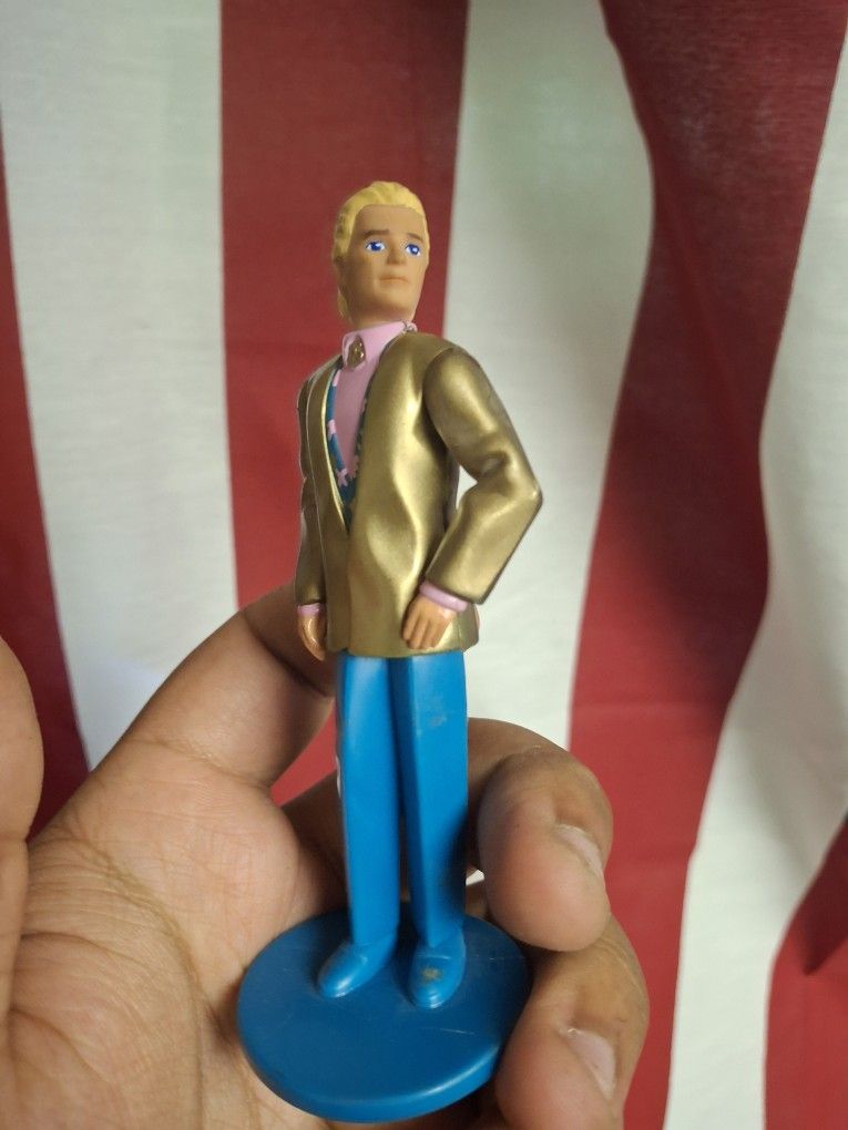 Vintage Mattel McDonalds Barbie Ken Doll Plastic Figure Moving Head Arms Waist
