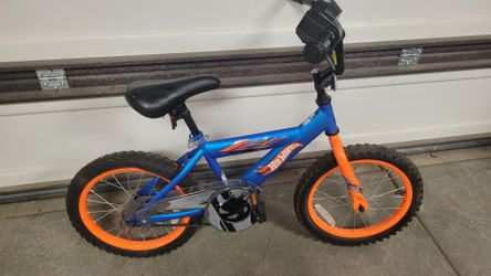 Hot Wheels Kids Bike Blue and Orange