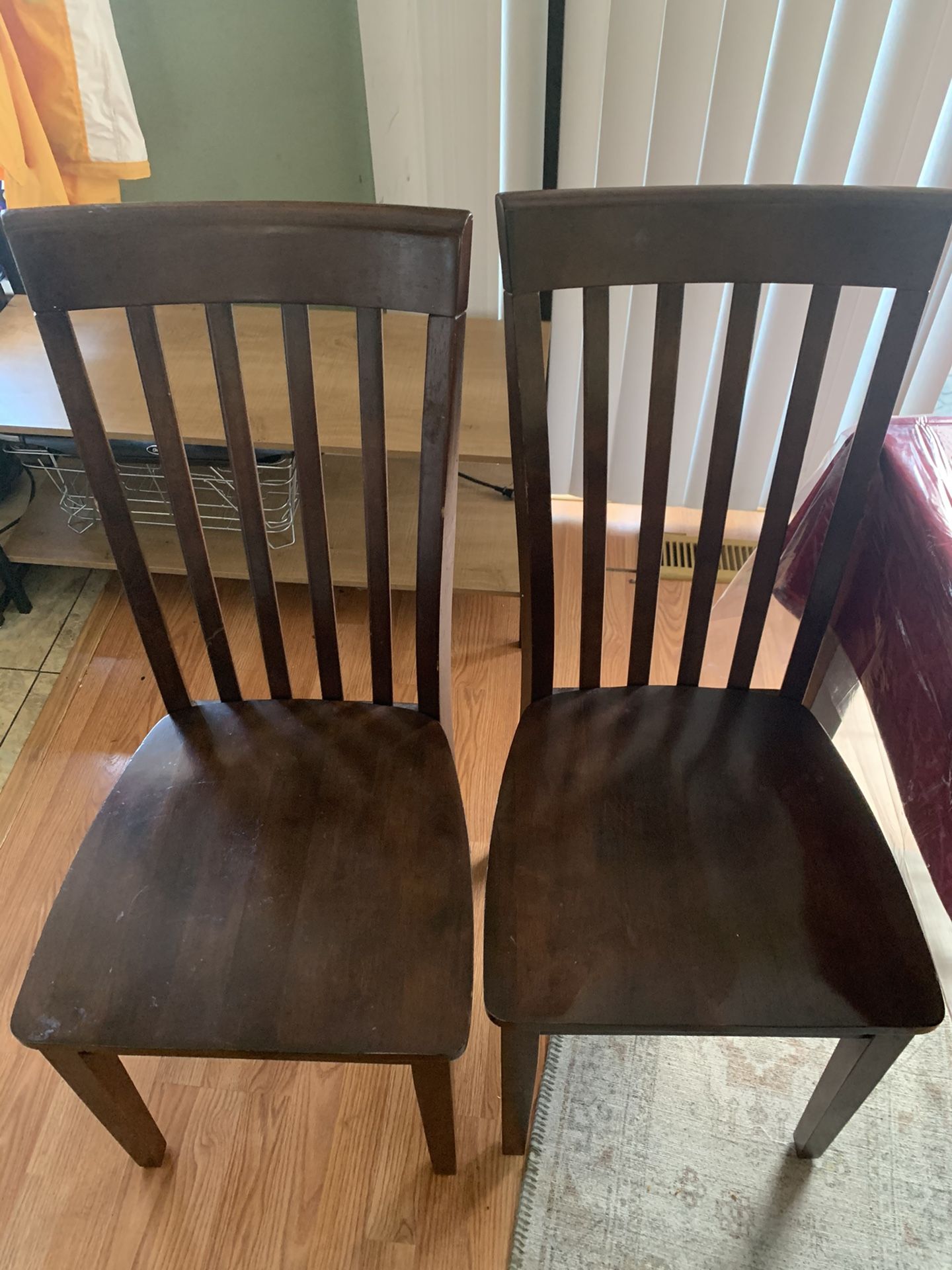 Wood Dining Chairs (4)