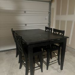 Solid Wood Table And Chairs (Project Piece) 