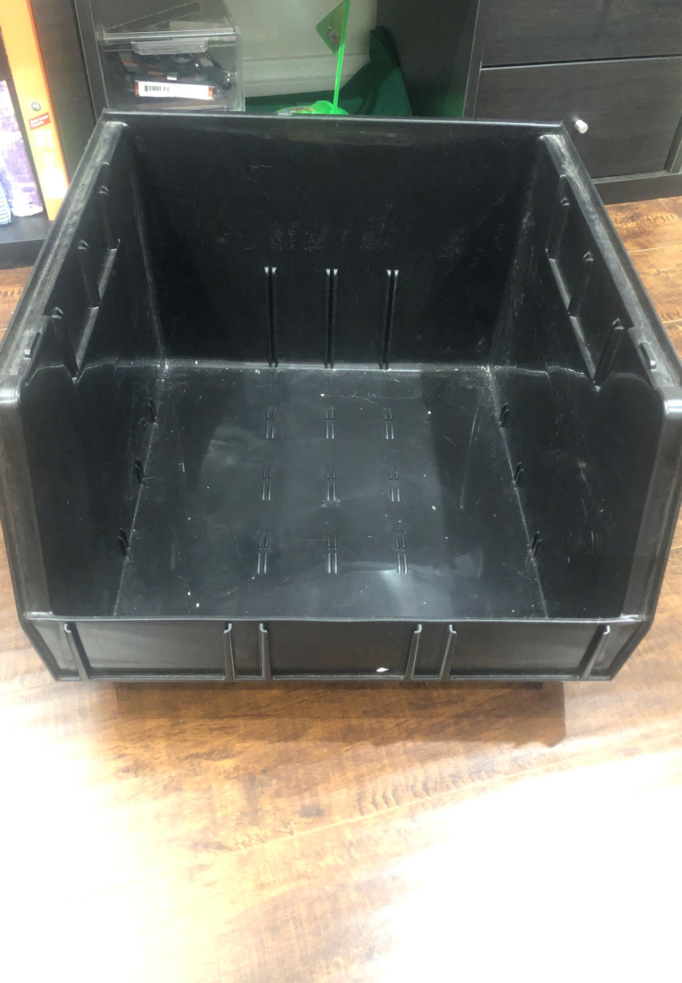 Uline large retail bin 15x17x 10” - 2 available
