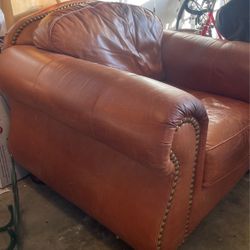Home life Leather Chair Couch. OBO