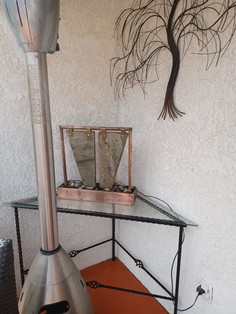 Copper Pipe And Slate Water Fountain 23x22x6 $225obo