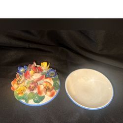 Capodimonte Floral Trimket Bowl