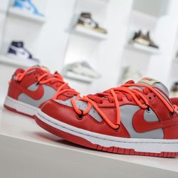 Nike Dunk Low Off White University Red 3