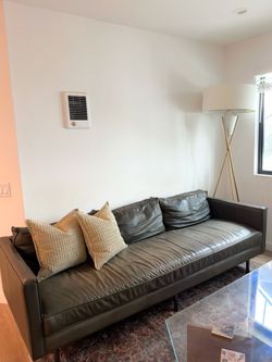 West Elm Axel Leather Sofa