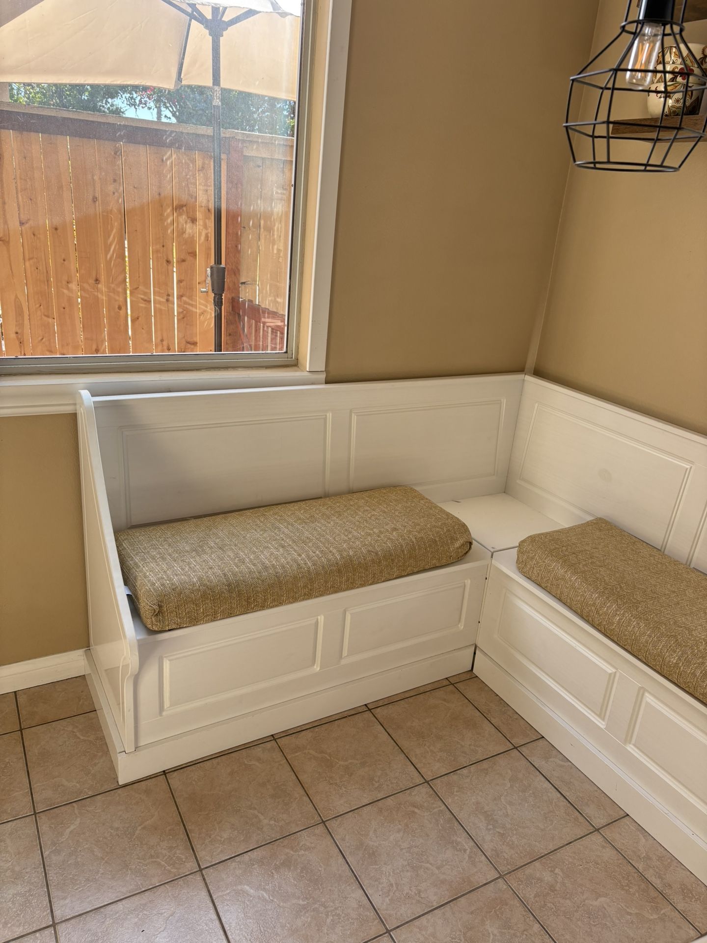 breakfast nook and table   $450