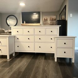 Gorgeous Refinished IKEA Hemnes Dresser and Nightstands 