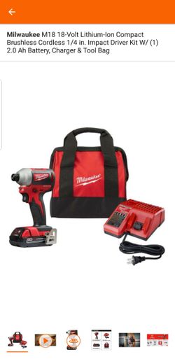 Milwaukee M18 Compact Driver with Charger and Battery Brand New
