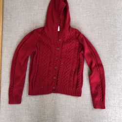 Girls Red Sweater Size 10