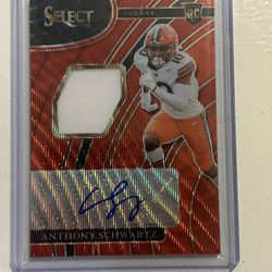 Anthony Schwartz 2021 select Prizm red rpa