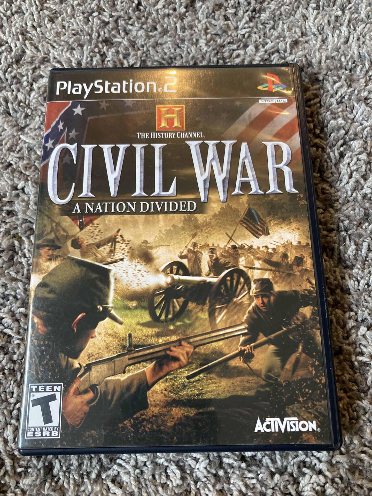 History Channel: Civil War  A Nation Divided Sony PlayStation 2 PS2 CIB