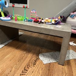 Crate & Barrel concrete table