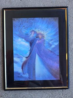 VTG Wizard & Witch Metallic Foil Carnival Prize Art