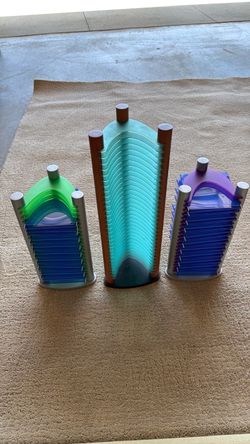 "Vintage Y2K Atlantic CD Tower Trio Set"