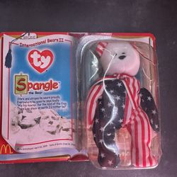 Spangle the bear beanie baby from 1999