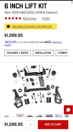 Rough country 6 inch lift kit