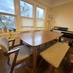 Mid Century Dining Table 6 Person