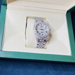 Moissanite Fully Iced Out Watch