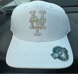 White Mets Subway Map Logo Trucker Hat
