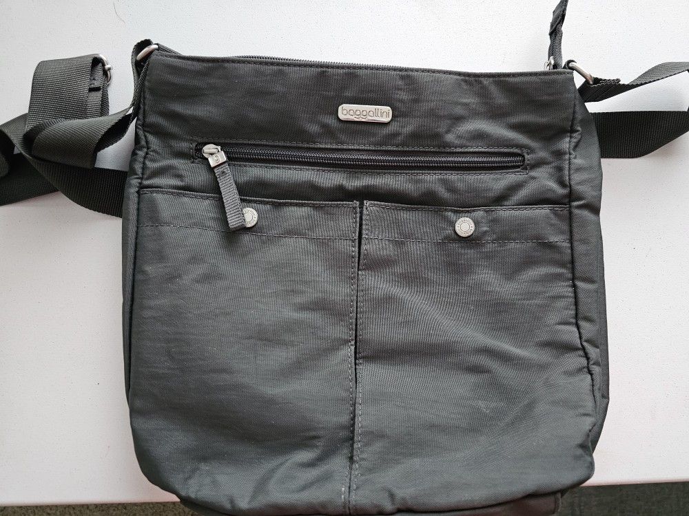 Charcoal Gray Baggallini Crossbody/Shoulder Bag
