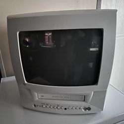 Vintage GE  13” CRT TV & Remote TV/VCR  Tested ( Works) No Remote. 