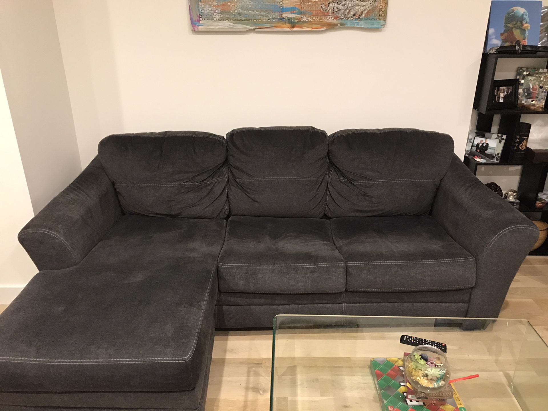 Raymour & Flanagan Reversible Sectional Couch