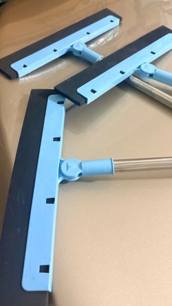 New 3  Available -Long-handled foam floor squeegees (often marketed as "magic brooms" or EVA foam water wipers