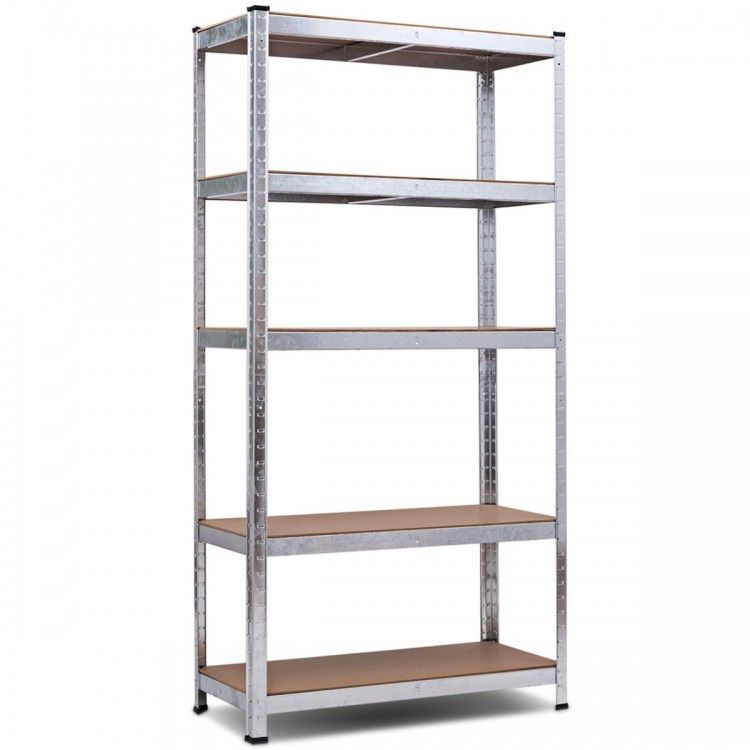 E7-20/ 72" Storage Shelf Steel Metal 5 Levels Adjustable Shelves