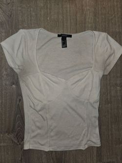 Forever 21 ribbed knit short sleeve top