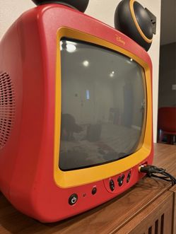 retro Disney 13" Mickey Mouse Special Edition CRT  TV Ear Speakers, DT1350