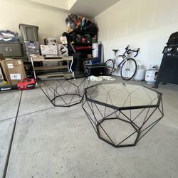 Geometric Coffee Table Set 