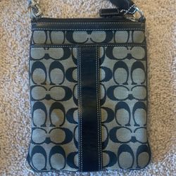 Coach Black & Gray Crossbody Bag