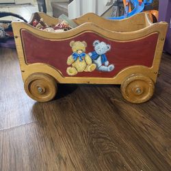 Vintage Children’s Wooden Wagon 
