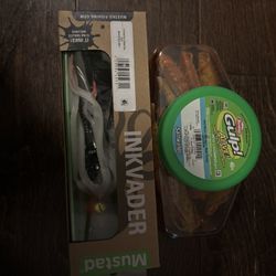 Gulp Alive Shrimp Multi-pck PLUS Mustad Inkvader