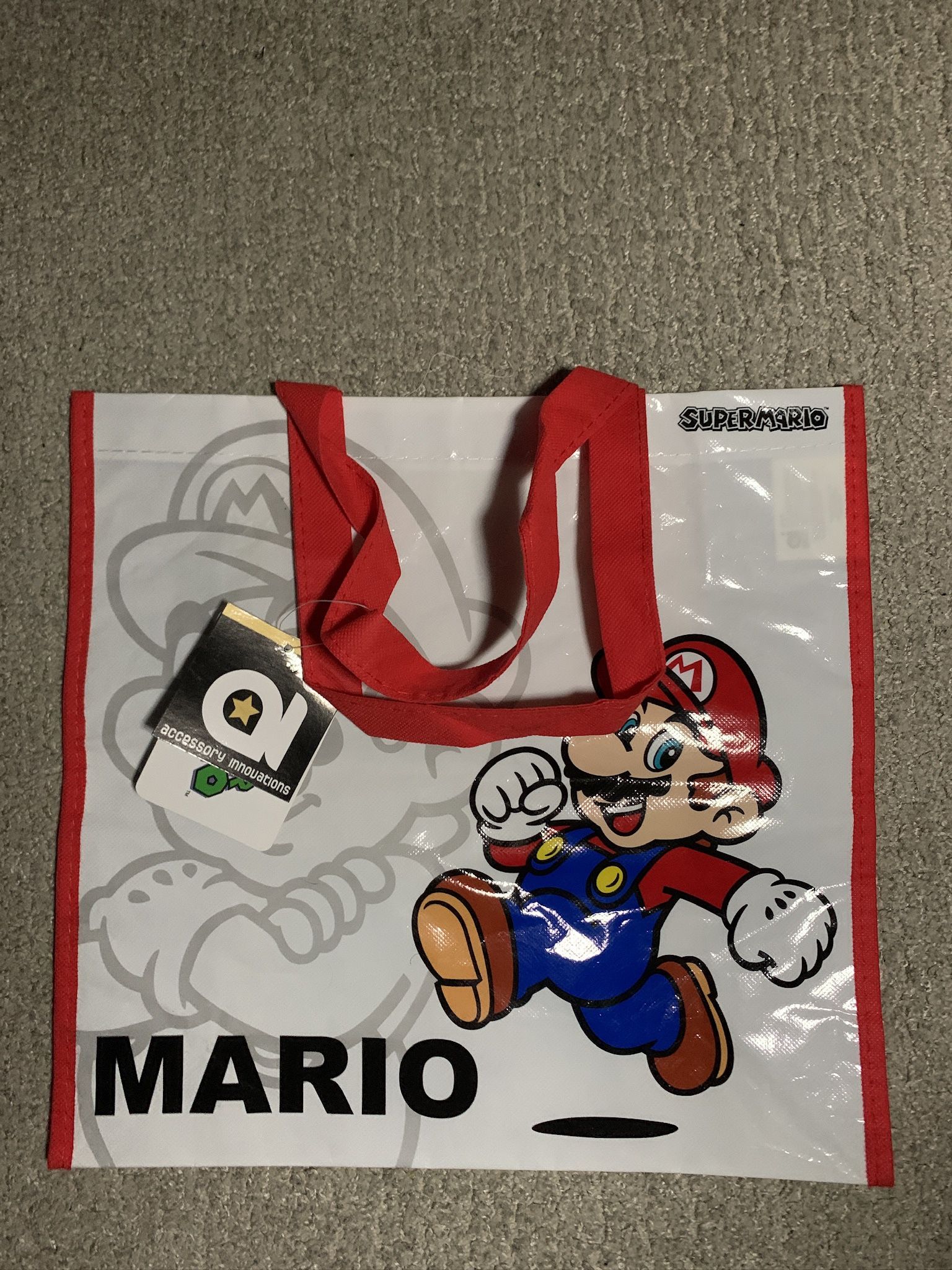 Official Nintendo Super Mario Reusable Tote Bags, 2011 Collectible Accessories