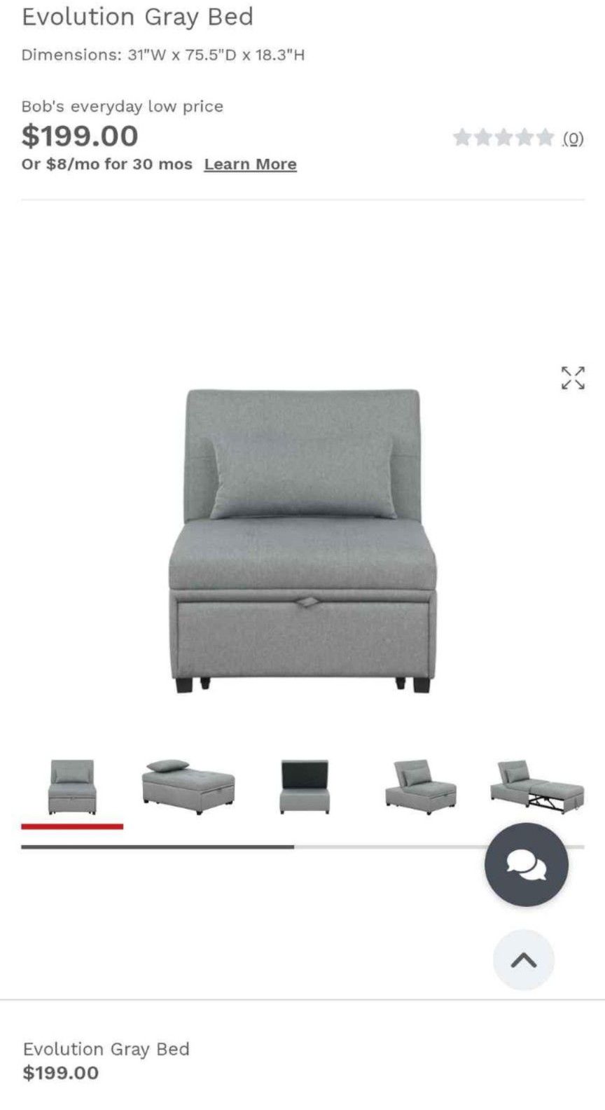 Chair Futon (Set Of 3)