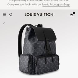 Louis Vuitton LV Black Trio Backpack 