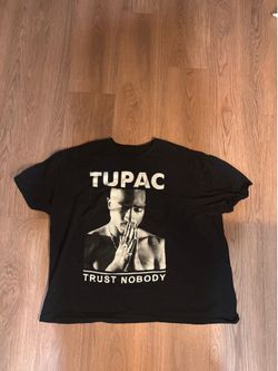 Tupac black cotton tee, Size: 3XL #rapper #hiphop