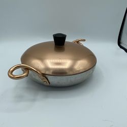 Wearever 7” Hallite Aluminum Pan w/ copper lid Wear Ever Hallite 2107 made usa