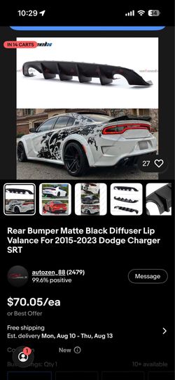 Dodge charger diffuser