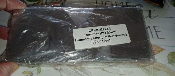 HUMMER H2 LETTERS CHROMED 