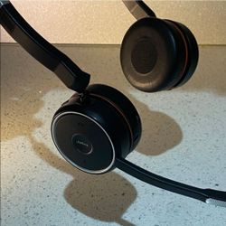 Jabra Evolve 75 UC Stereo Wireless Bluetooth Headset / Music Headphones OPEN BOX