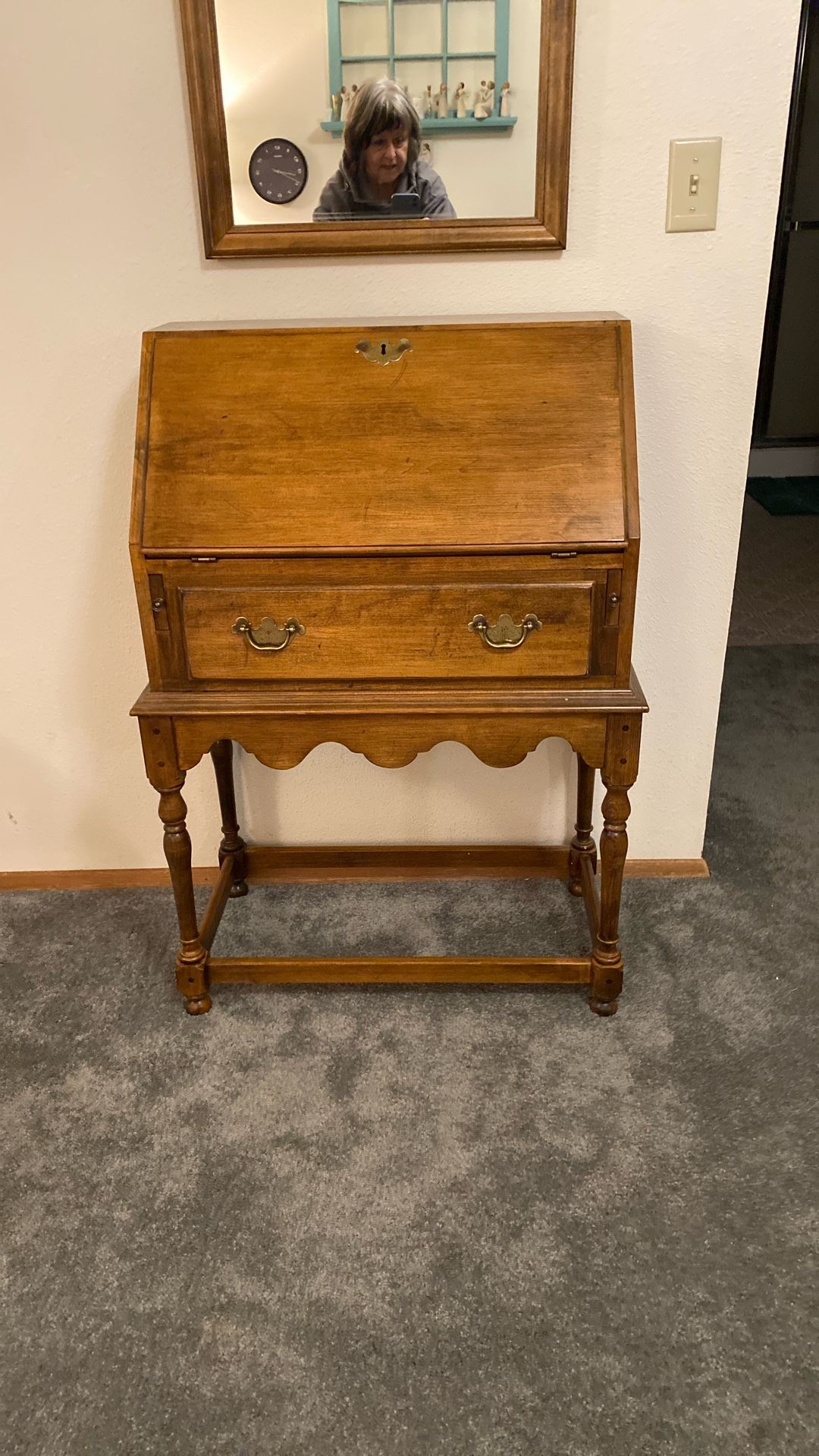 Ethan Allen ‘Circa 1776’ Maple Slant Front Writing Desk