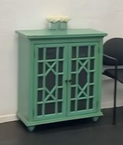 Teal Green Cabinet
