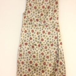 Balenciaga Gold Floral Print Dress

