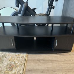 Black TV stand