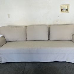 IKEA Cream Color Sofa Bed – Full-Size, Easy Fold-Out – $400