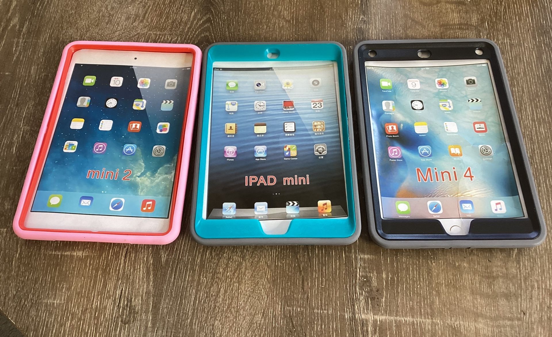 iPad mini 2/4 Shockproof Heavy Duty Rubber W/Hard Stand Case Cover