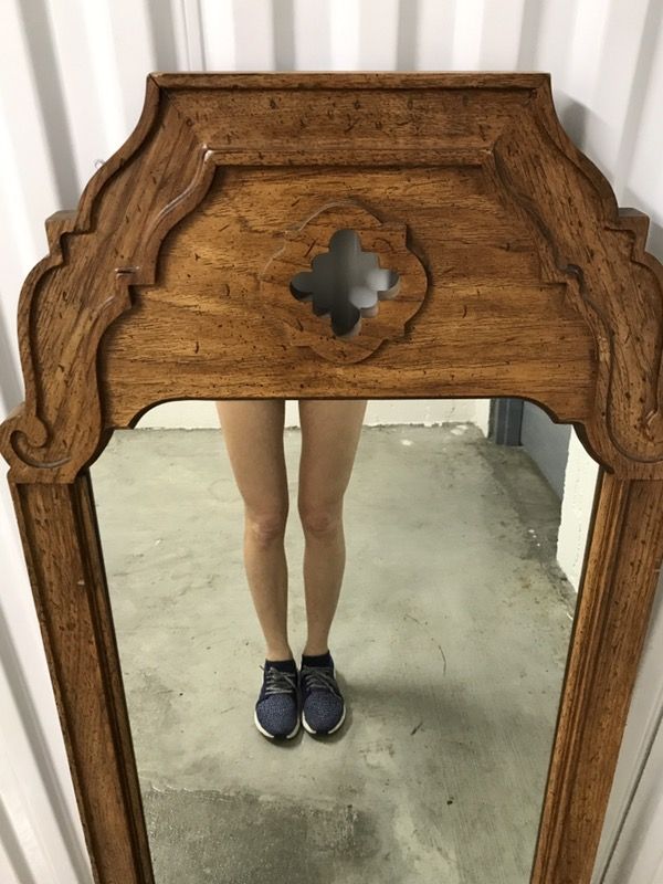 Vintage Thomasville 1969 Stroupe Collection Large Wood-Framed Mirror
